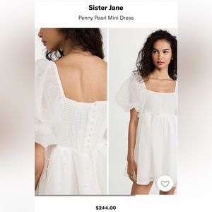 Sister Jane - Penny Pearl Mini dress / size M+ (8) / worn once / dry cleaned